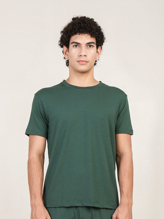 Naturefab Men's Organic Bamboo Tshirt Forest Green