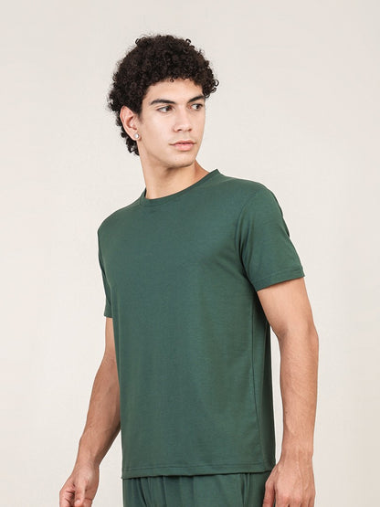 Naturefab Herren Bio Bambus T-Shirt Granite Green