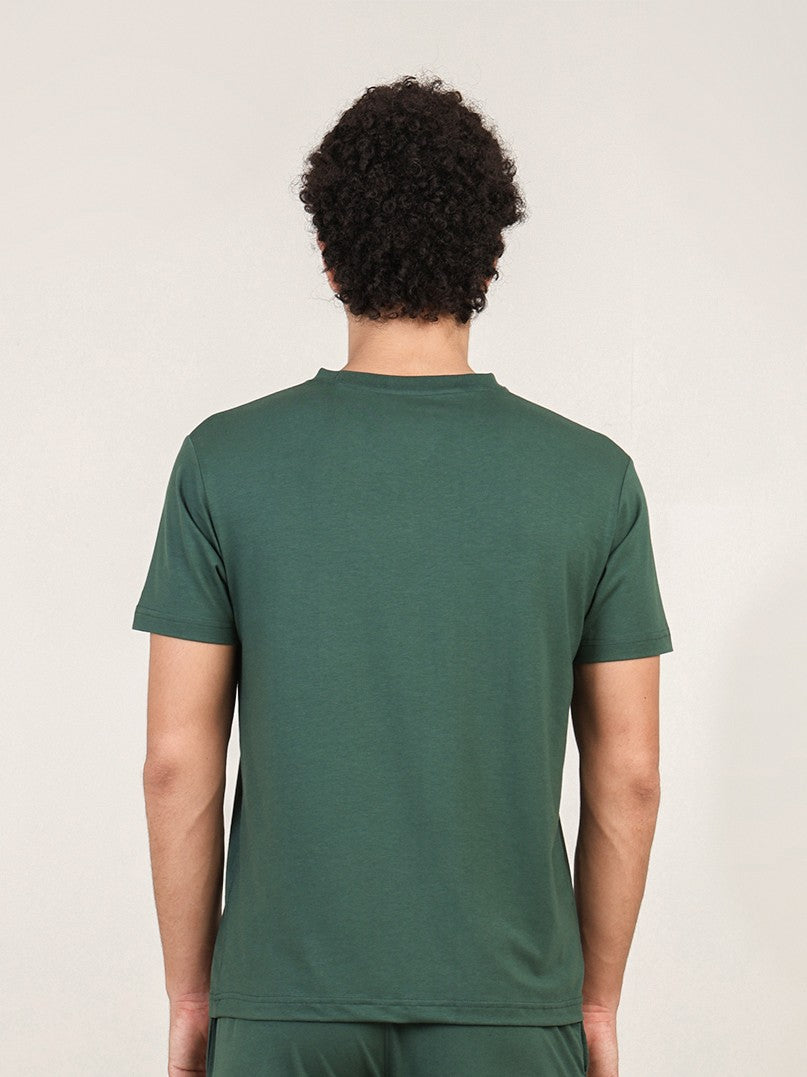 Naturefab Herren Bio Bambus T-Shirt Granite Green