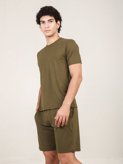 Naturefab Herren Bio-Bambus-Set Granitgrün