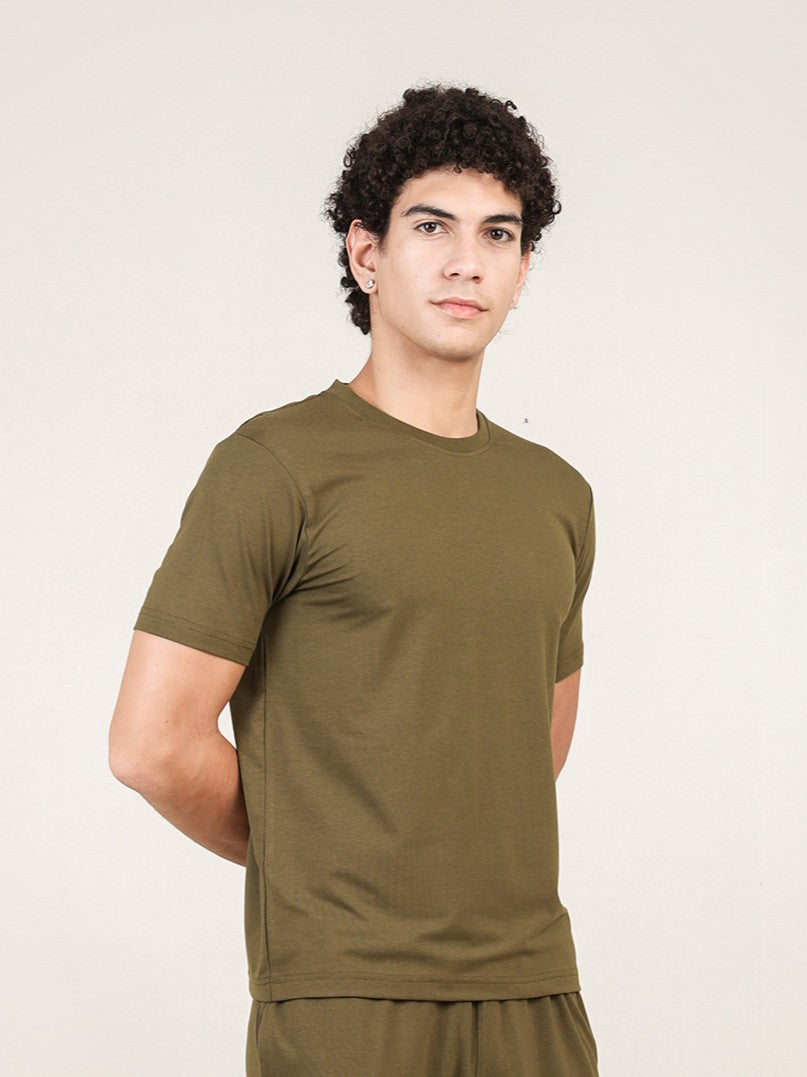 Naturefab Men's Organic Bamboo Tshirt Moss Green