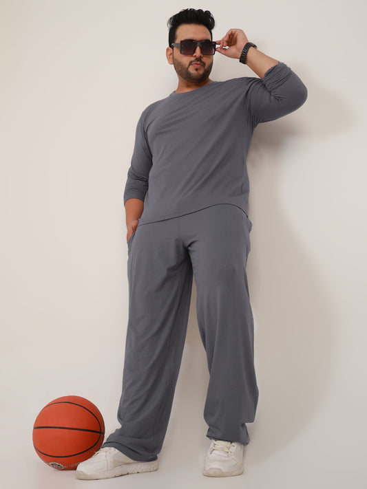 Naturefab Men's Organic Bamboo Full Sleeve Pajama Co-ord Ash Gray