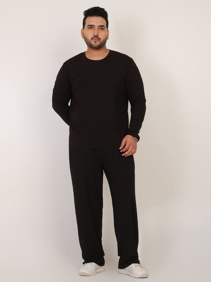 Naturefab Men's Organic Bamboo Full Sleeve Pajama Co-ord Black