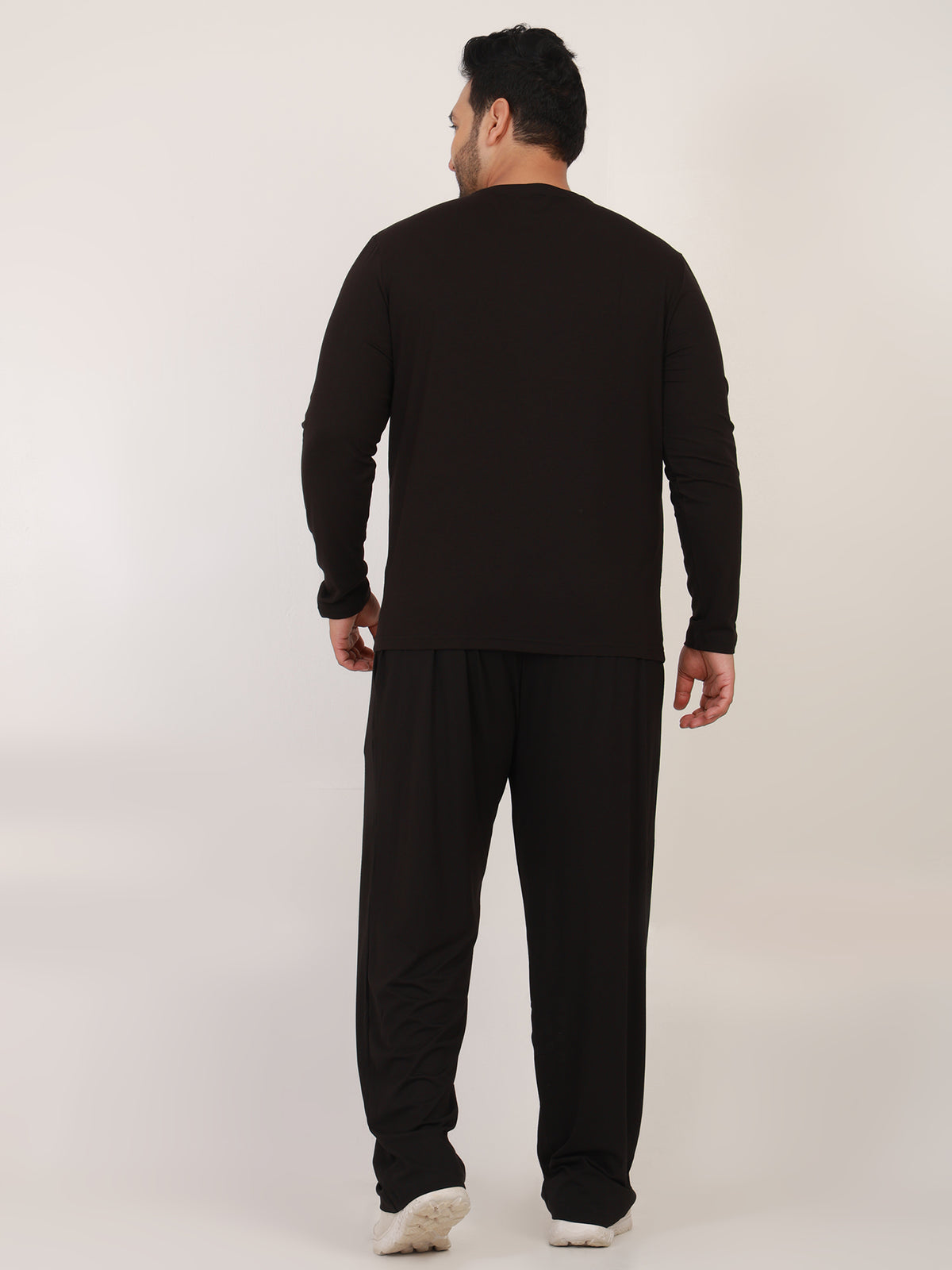 Naturefab Men's Organic Bamboo Full Sleeve Pajama Co-ord Black