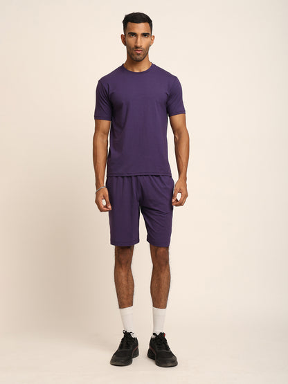 Naturefab Men's Organic Bamboo Co-ord Purple