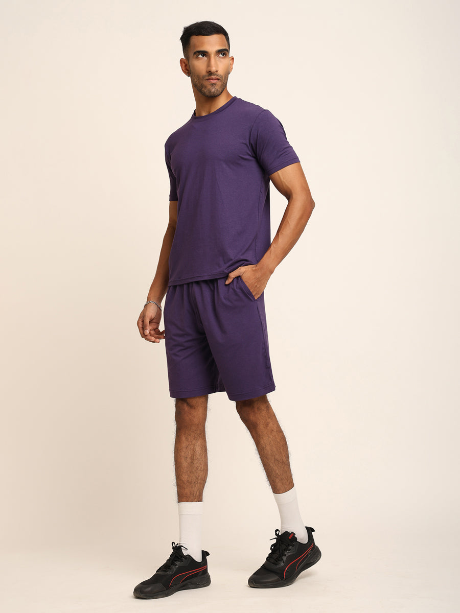 Naturefab Men's Organic Bamboo Co-ord Purple