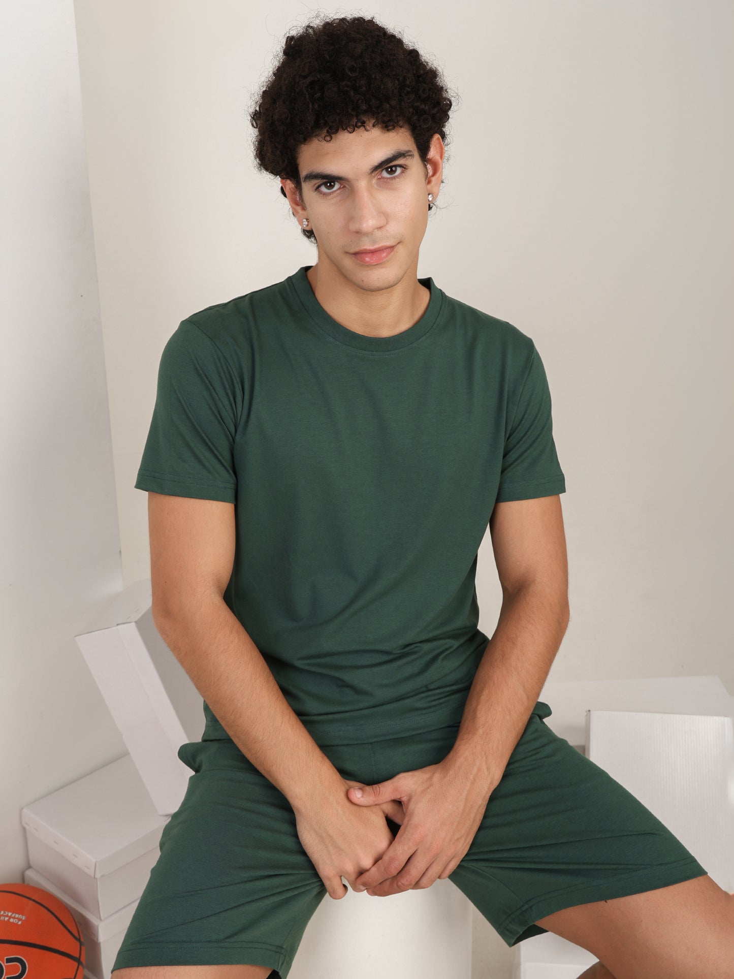 Naturefab Men’s Organic Bamboo Shorts Forest Green