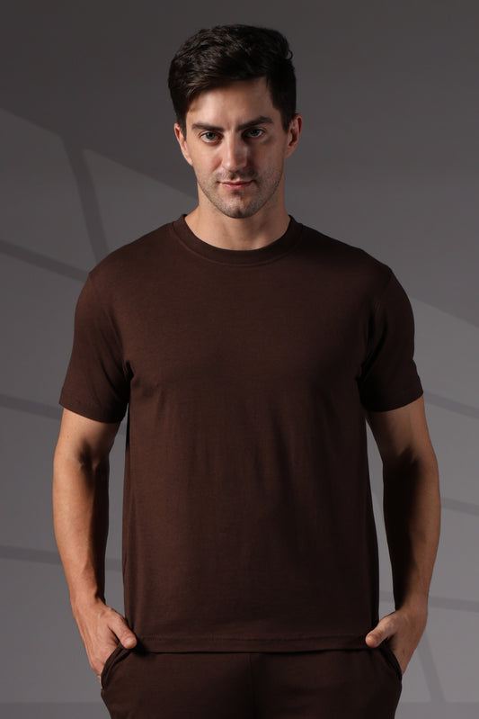 Naturefab Men's Organic Bamboo Tshirt Coffee Bean