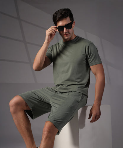 Naturefab Men's Organic Bamboo Co-ord Granite Green