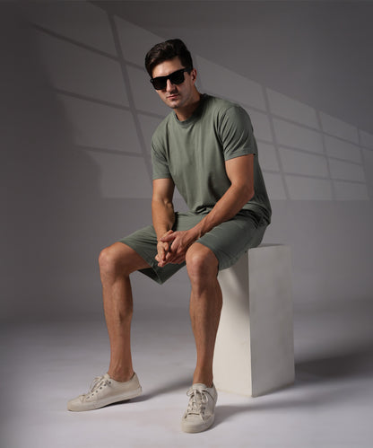 Naturefab Men's Organic Bamboo Co-ord Granite Green