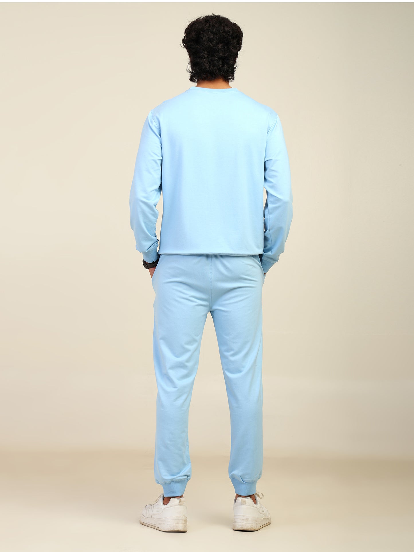 Naturefab Men’s Organic Bamboo Trackpants Sky Blue