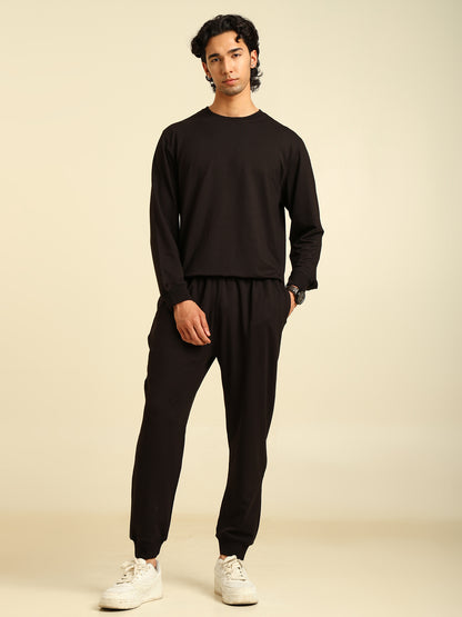 Naturefab Men’s Organic Bamboo Trackpants Black