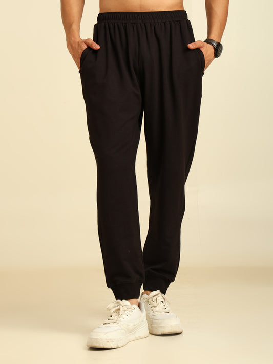 Naturefab Men’s Organic Bamboo Trackpants Black