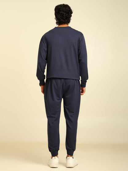 Naturefab Men’s Organic Bamboo Trackpants Mood Indigo