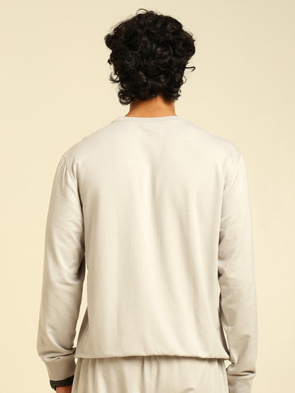 Naturefab Men's Organic Bamboo Terry Sweatshirt Harbour Mist