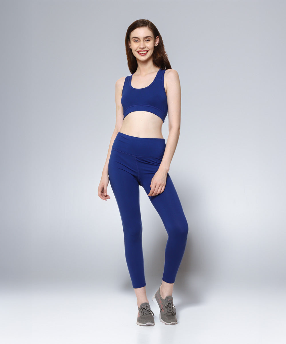 Naturefab Damen Bamboo Coórds Set Blau