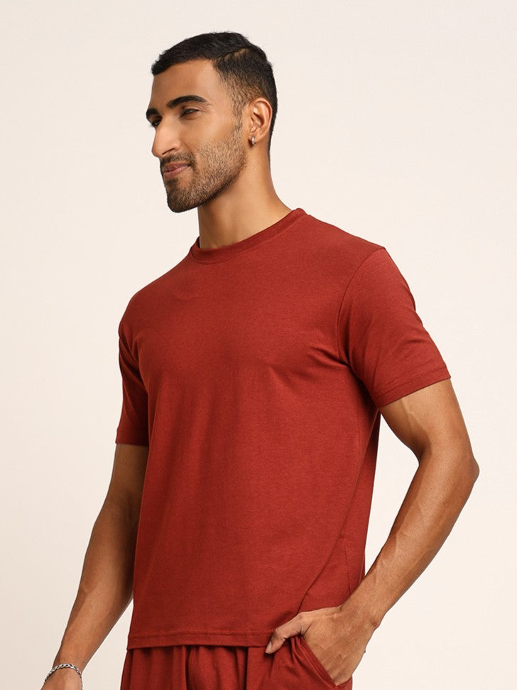 Naturefab Men's Organic Bamboo Tshirt Rust