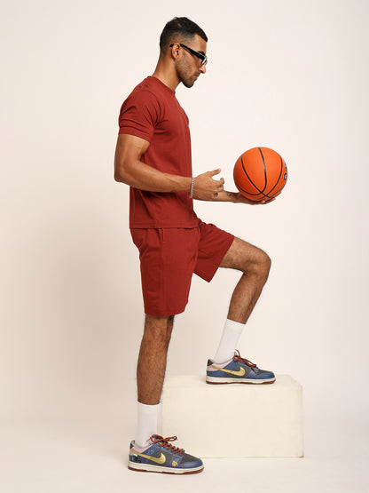 Naturefab Men's Organic Bamboo Co-ord Rust