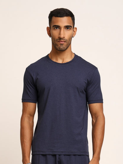 Naturefab Men's Organic Bamboo Tshirt Mood Indigo