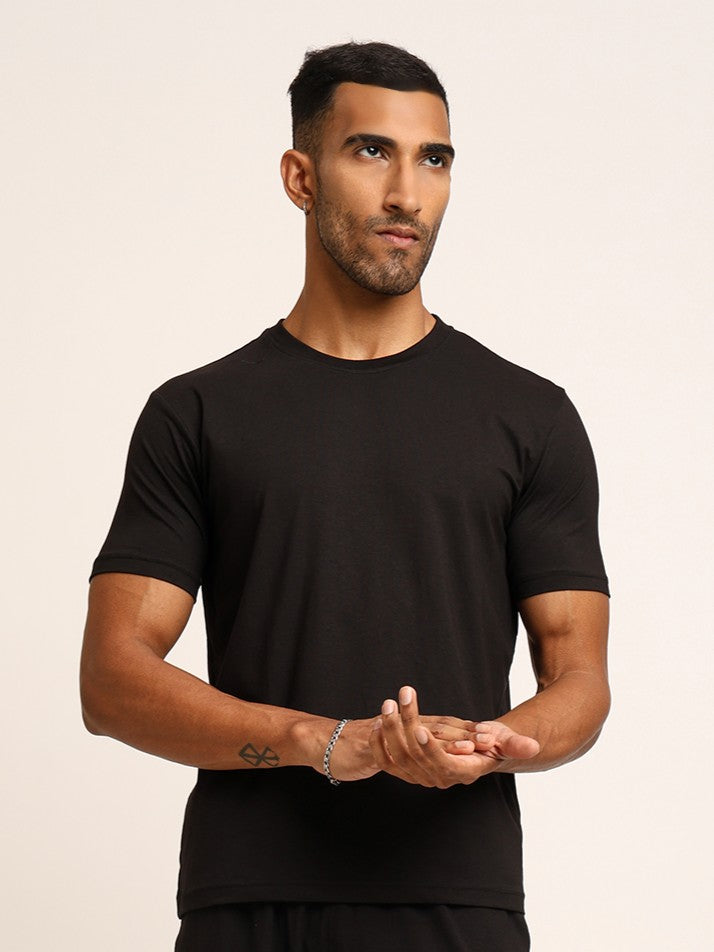 Naturefab Men's Organic Bamboo Tshirt Black