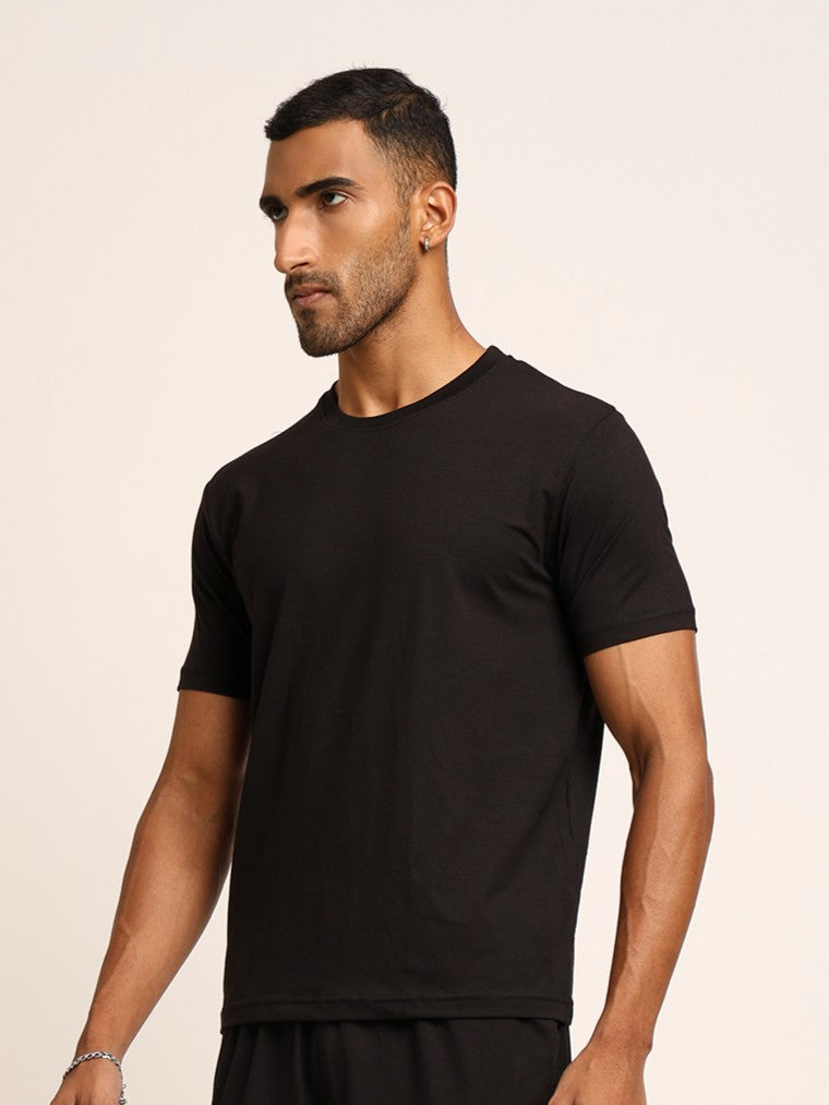 Naturefab Men's Organic Bamboo Tshirt Black