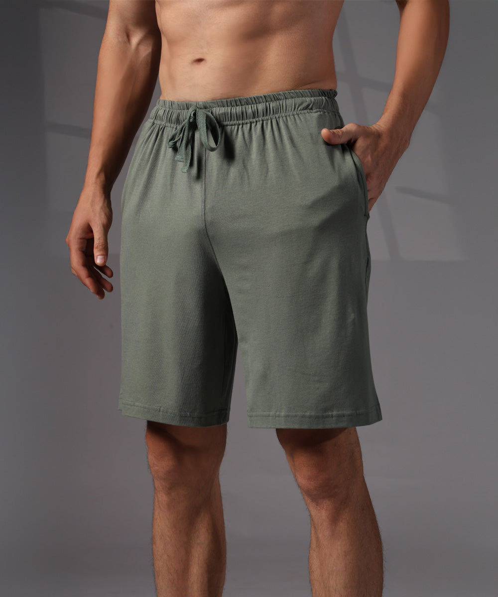 Naturefab Men's Organic Bamboo Co-ord Granite Green
