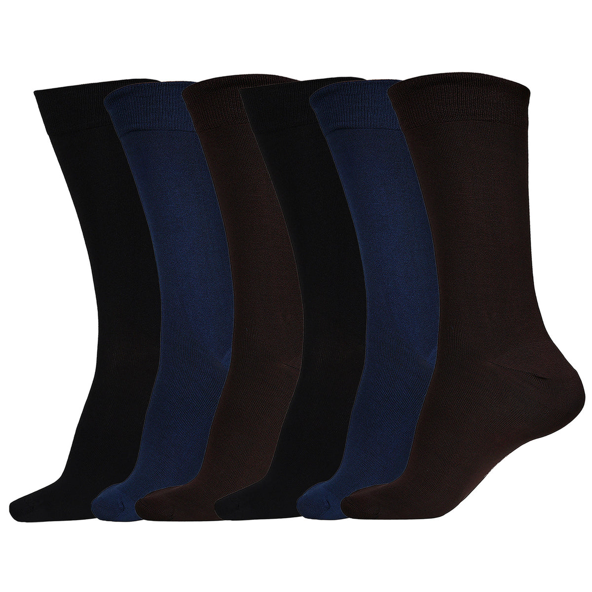 Naturefab Men's Bamboo Full Length socks Combo-1 (Pack of 6)