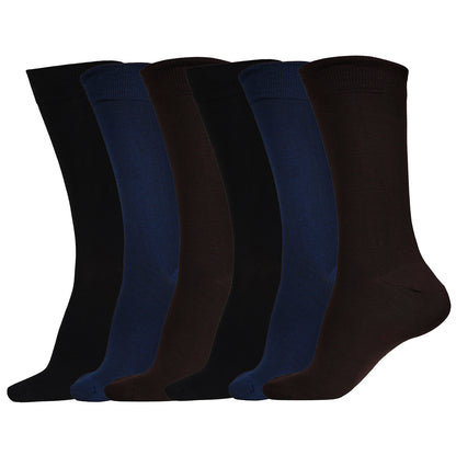 Naturefab Men's Bamboo Full Length socks Combo-1 (Pack of 6)