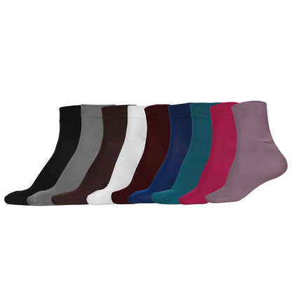 Naturefab Men's Bamboo Ankle Length socks Combo-3 (Pack of 9)