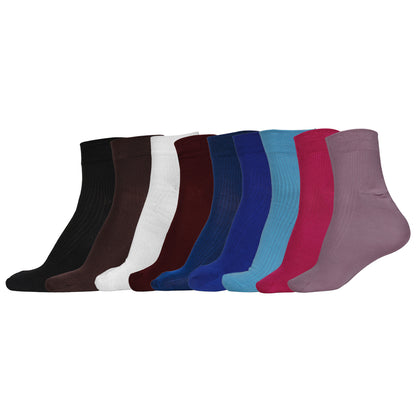Naturefab Men's Bamboo Ankle Length socks Combo-1 (Pack of 9)