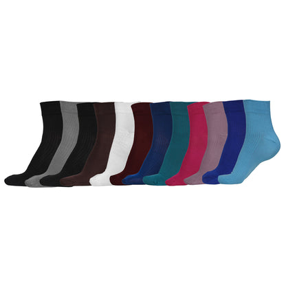 Naturefab Men's Bamboo Ankle Length socks Combo-2 (Pack of 12)
