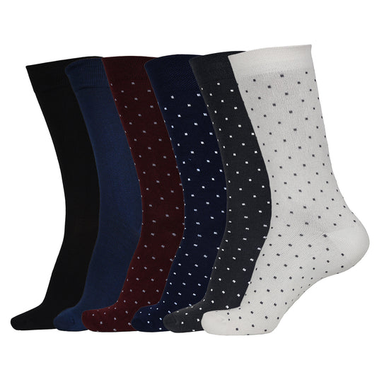 Naturefab Men's Bamboo Full Length socks Combo-5 (Pack of 6)