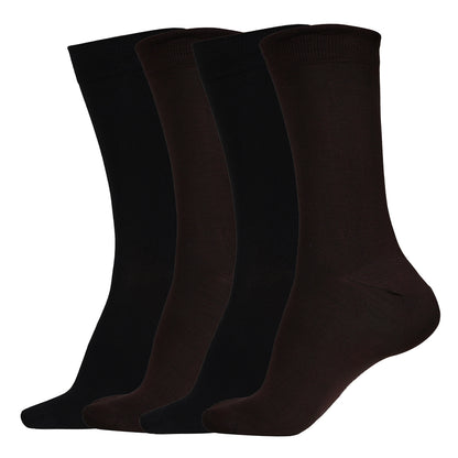 Naturefab Men's Bamboo Full Length socks Combo-2 (Pack of 4)