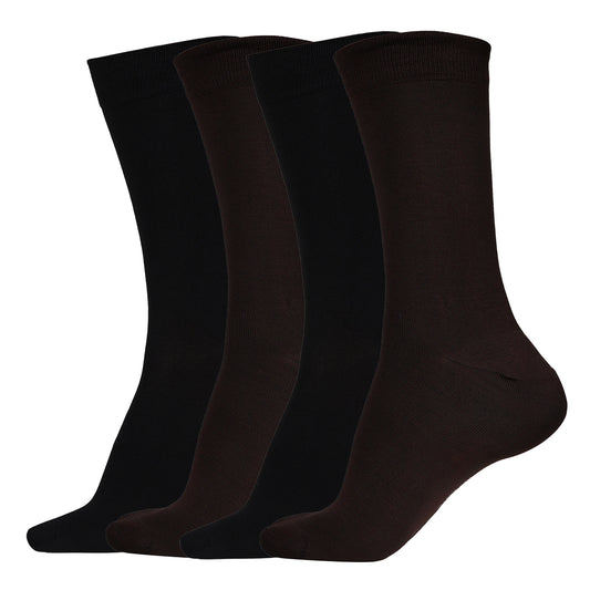 Naturefab Men's Bamboo Full Length socks Combo-2 (Pack of 4)