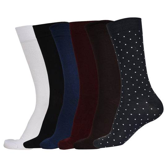 Naturefab Men's Bamboo Full Length socks Combo-10 (Pack of 6)