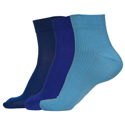 Naturefab Men's Bamboo Ankle Length socks Combo-2 (Pack of 3)