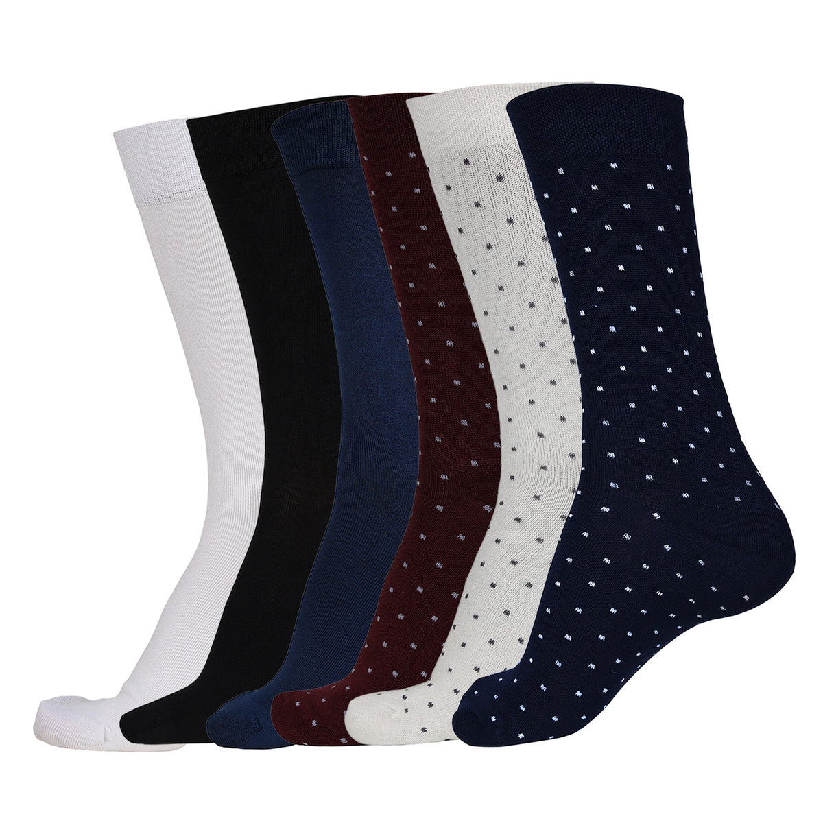 Naturefab Men's Bamboo Full Length socks Combo-12 (Pack of 6)