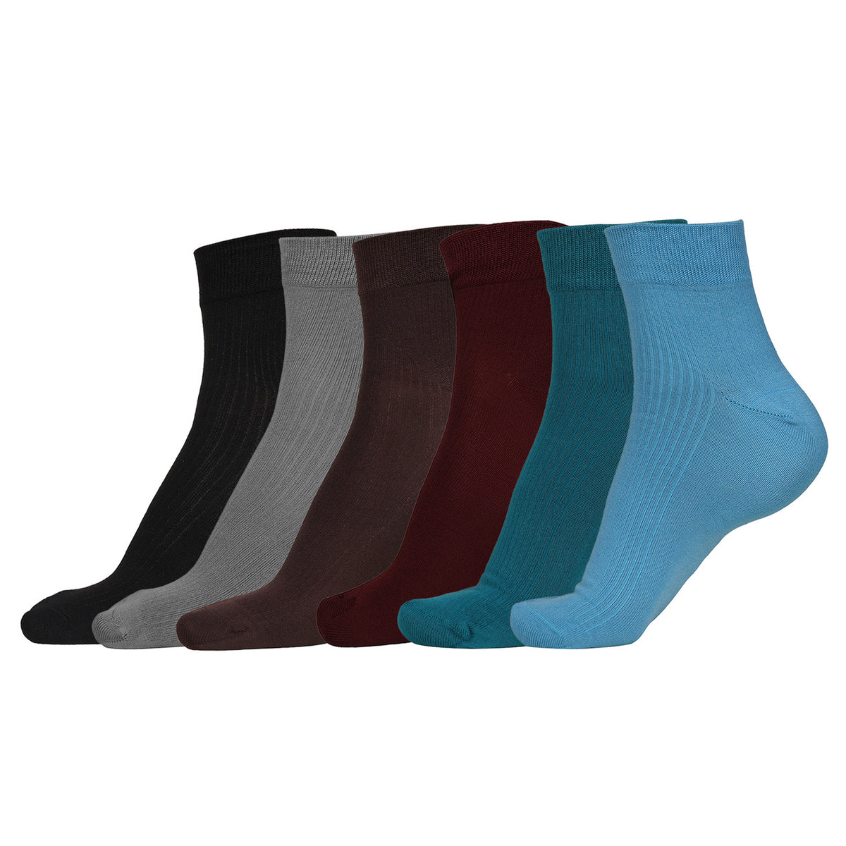 Naturefab Men's Bamboo Ankle Length socks Combo-1 (Pack of 6)