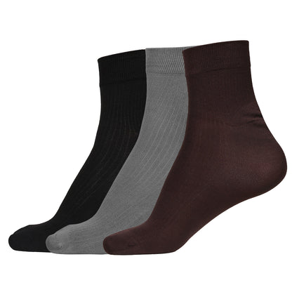 Naturefab Men's Bamboo Ankle Length socks Combo-7 (Pack of 3)
