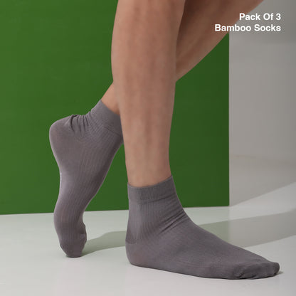 Naturefab Herren Bambus Knöchellange Socken Orchid Flower