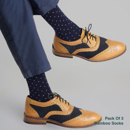 Naturefab Men's Bamboo Full Length socks Combo-16 (Pack of 3)