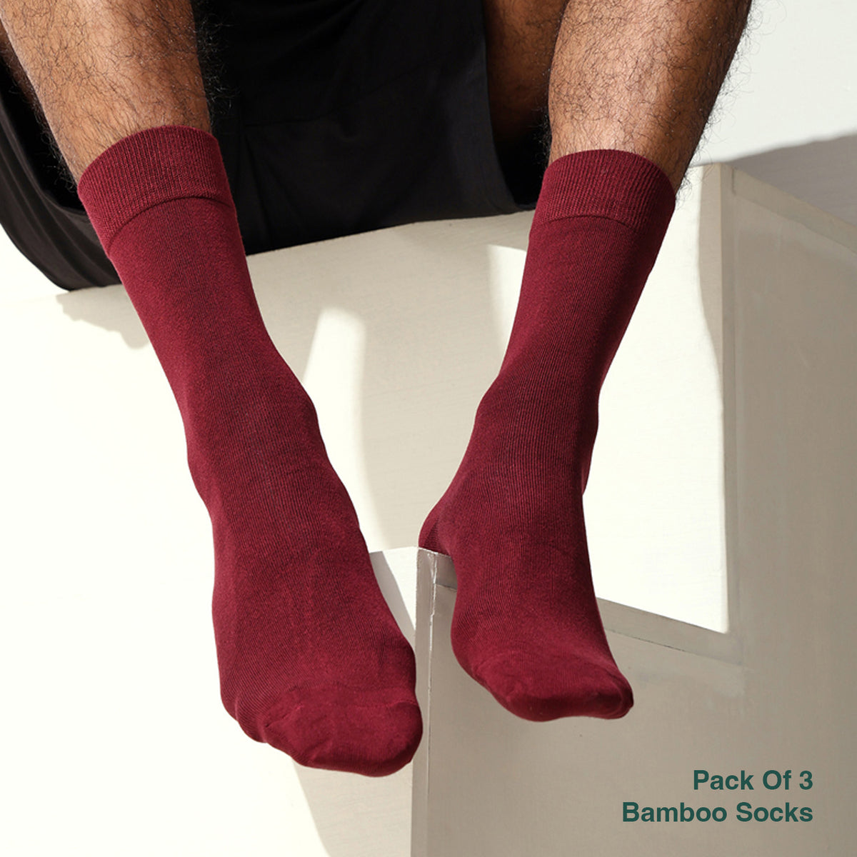 Naturefab Men's Bamboo Full Length socks Combo-6 (Pack of 3)