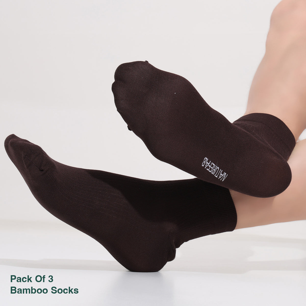 Naturefab Men's Bamboo Ankle Length socks Combo-3 (Pack of 3)