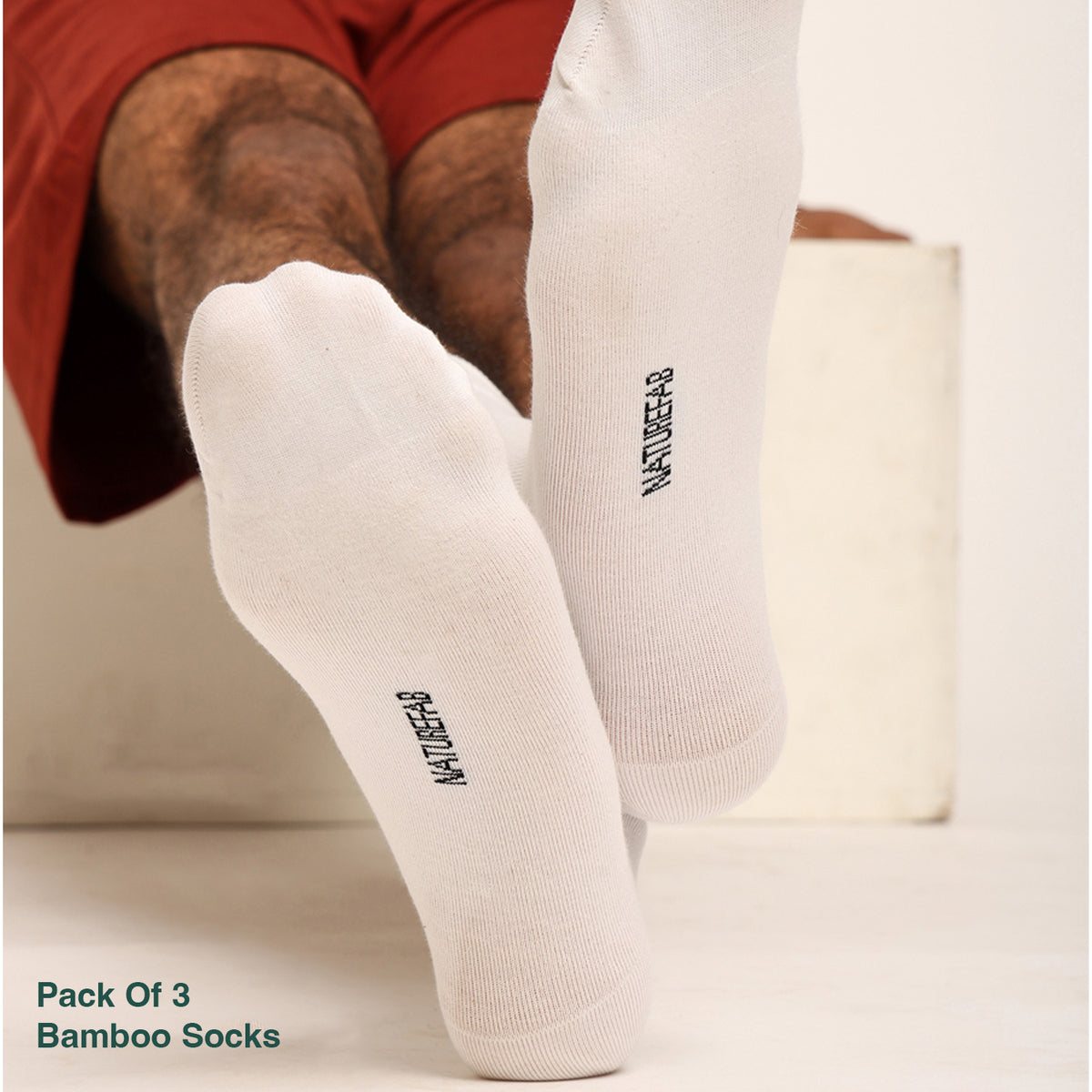 Naturefab Herren Bambus Knöchellange Socken Orchid Flower