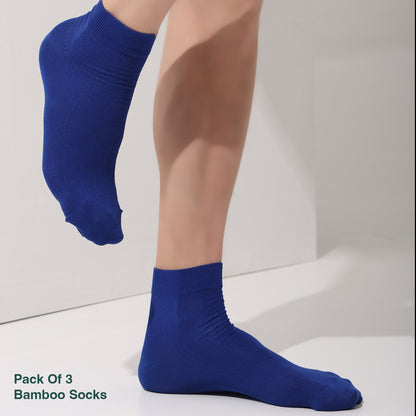 Naturefab Herren Bambus Knöchellange Socken Orchid Flower