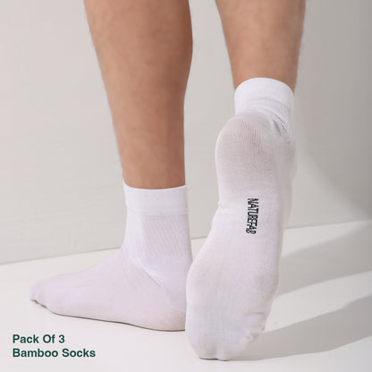 Naturefab Men's Bamboo Ankle Length socks Combo-10 (Pack of 3)