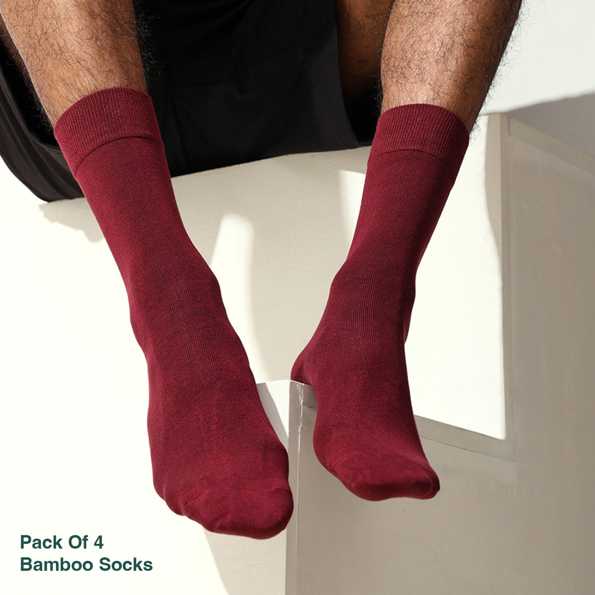 Naturefab Men's Bamboo Full Length socks Combo-6 (Pack of 4)