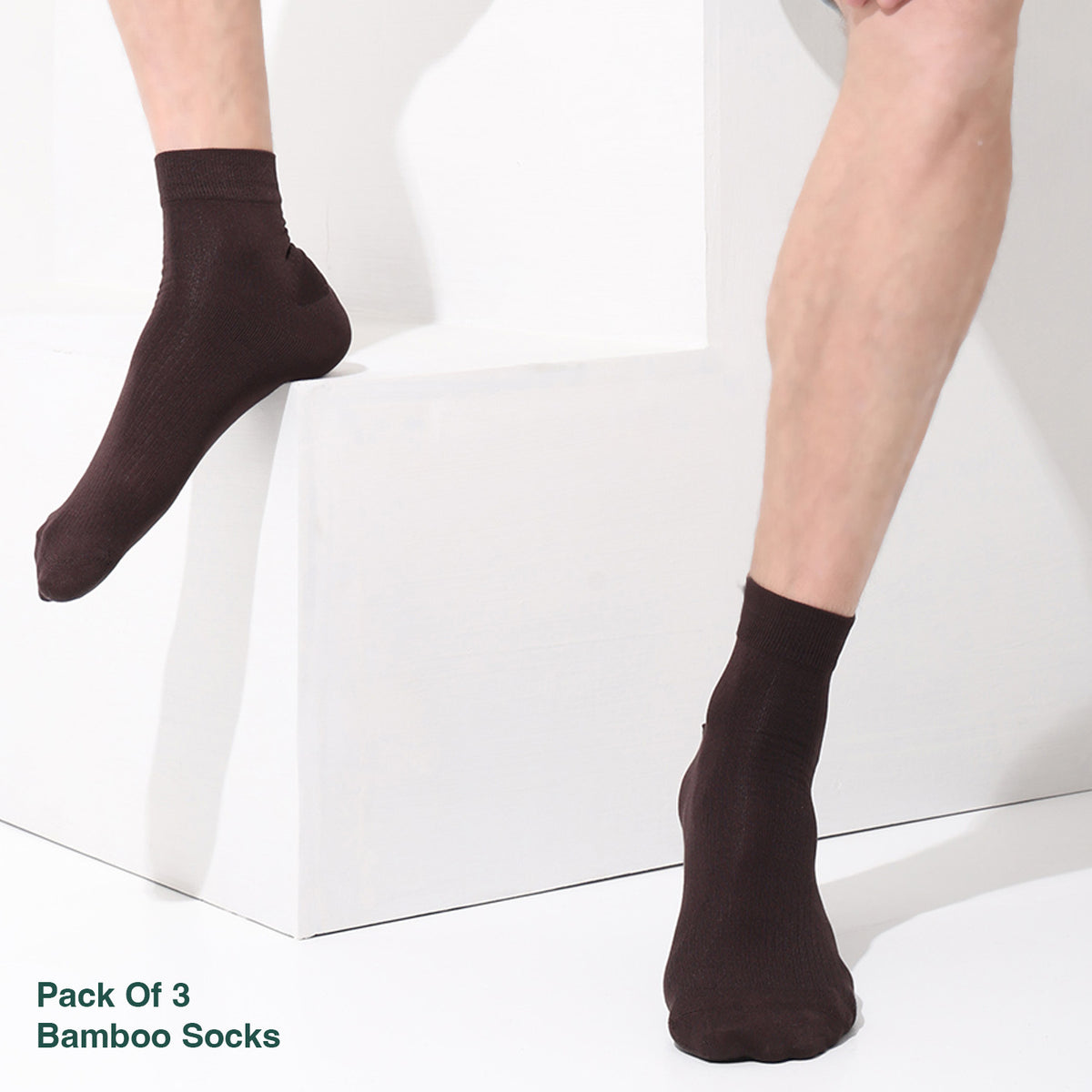 Naturefab Men's Bamboo Ankle Length socks Combo-6 (Pack of 3)