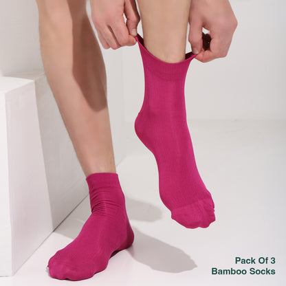 Naturefab Herren Bambus Knöchellange Socken Orchid Flower
