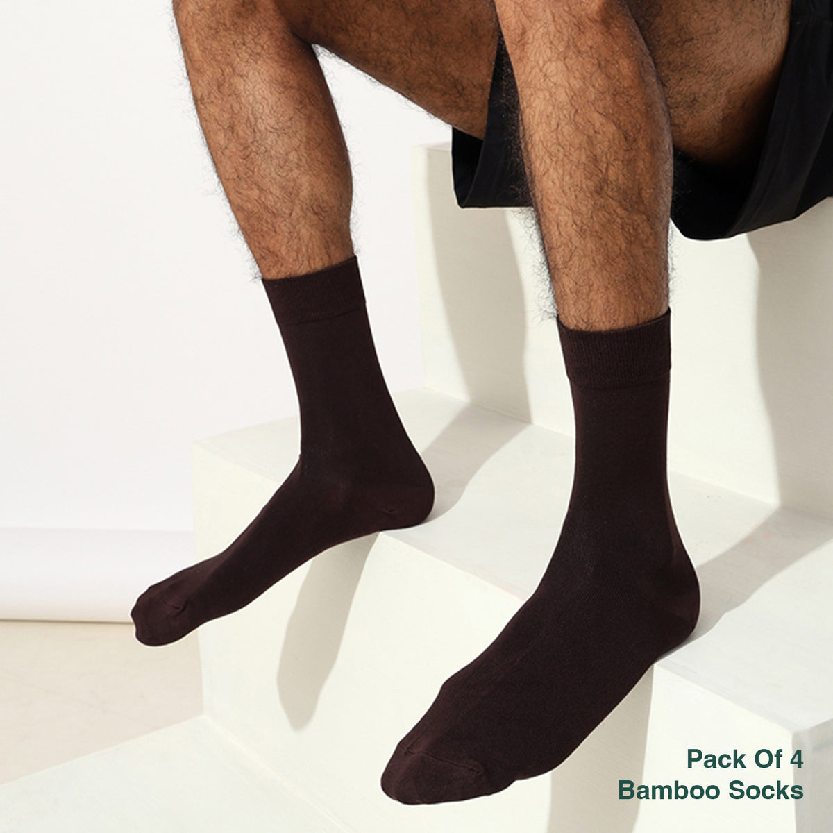 Naturefab Men's Bamboo Full Length socks Combo-5 (Pack of 4)